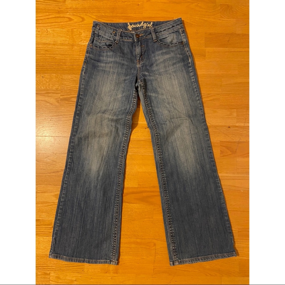 Soundgirl Straight Leg Western Jeans